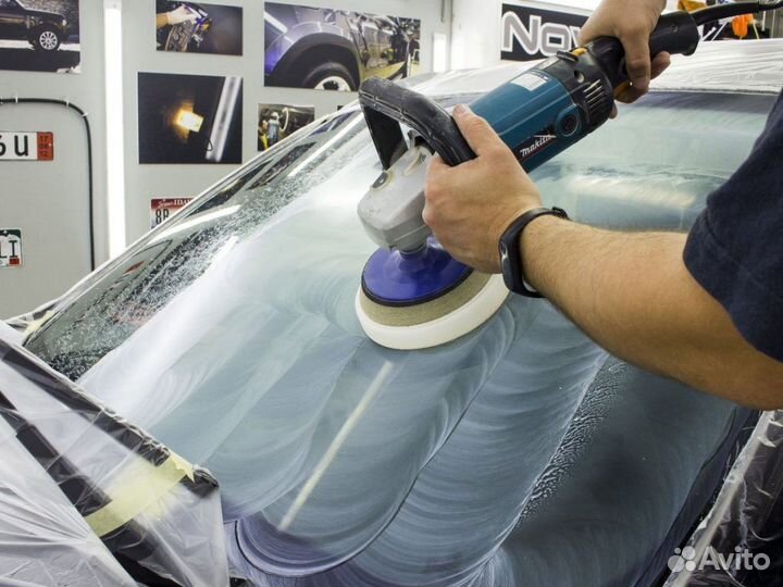 Полировка лобового стекла / стёкол автомобиля