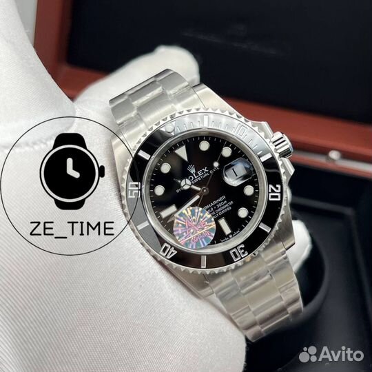 Мужские часы Rolex submariner черные A+