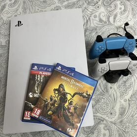 Sony playstation 5 ps5 с дисководом 2 джойстика