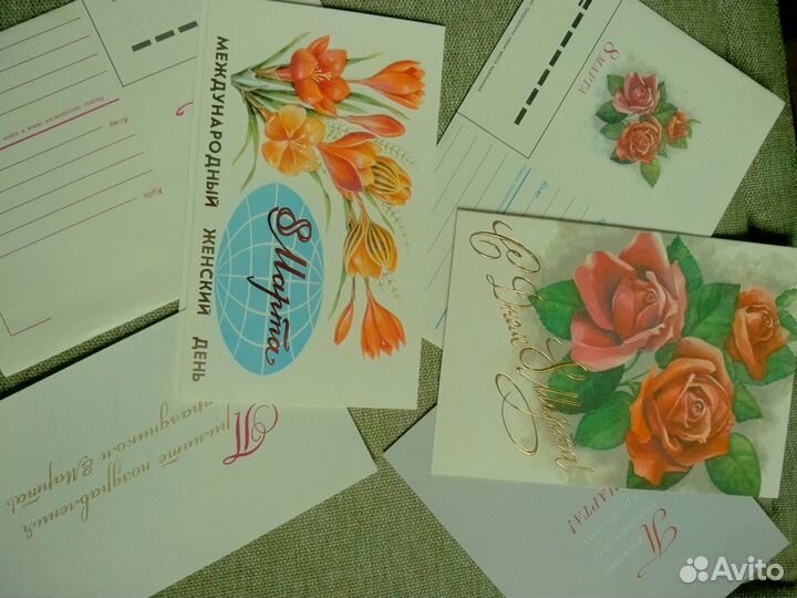 8 - Марта открытки СССР