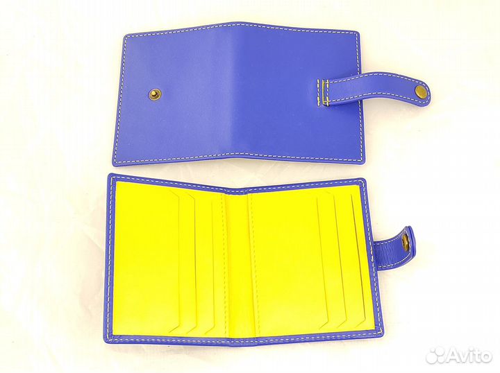 Экранирующиая визитница из кожи для 8 банк.карт