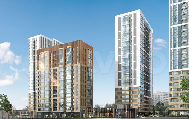 2-к. квартира, 59,9 м², 1/24 эт.