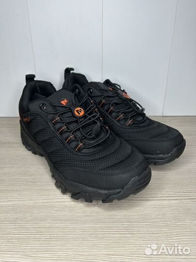 Кроссовки мужские термо merrell black теплые