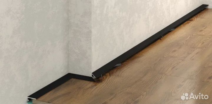 Микроплинтус L анодиров 2400 мм