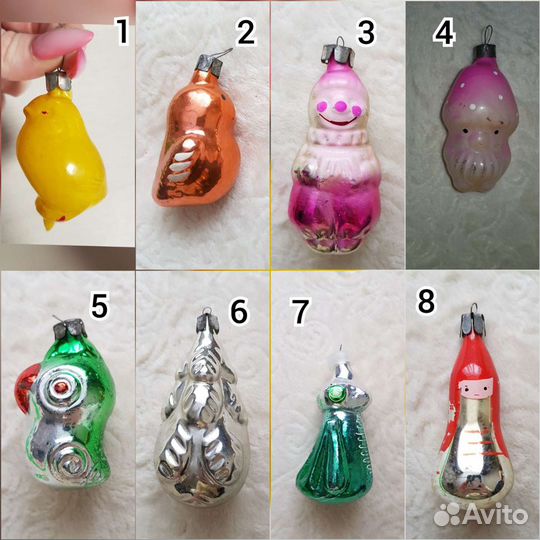 Елочные игрушки СССР