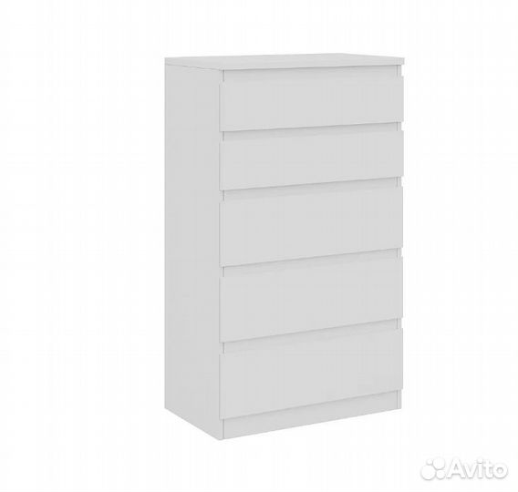 Комод Сконевик- Кастор, как Икеа белый, 5 ящ