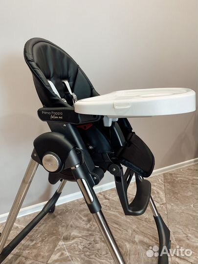 Стул для кормления Peg Perego prima papa черный