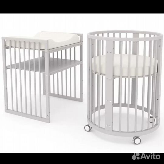 Детская кроватка трансформер с маятником 8 в 1