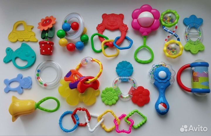 Игрушки погремушки пакетом