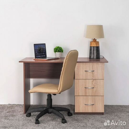 Стол письменный Сити-1 ясень шимо дуб сонома