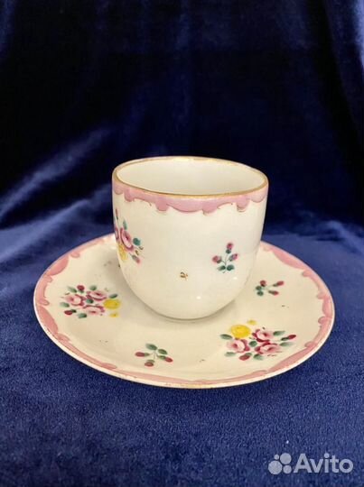 Кофейная пара.Раннее Дулево.Фарфор