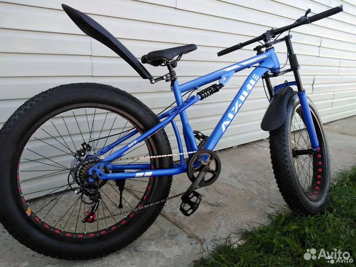 Fatbike чёрно-зелёный новый