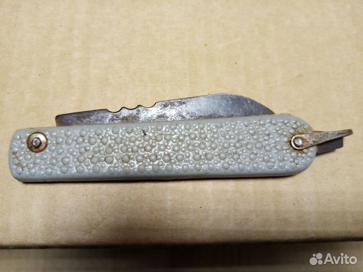 Нож монтажника складной серый СССР
