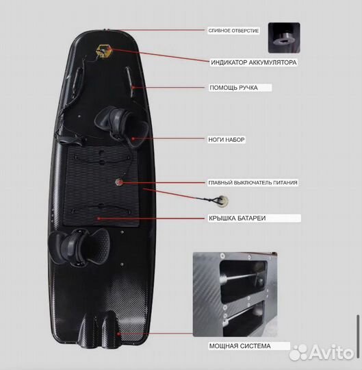 Электро Серф доску Электро Jet surf bord серф