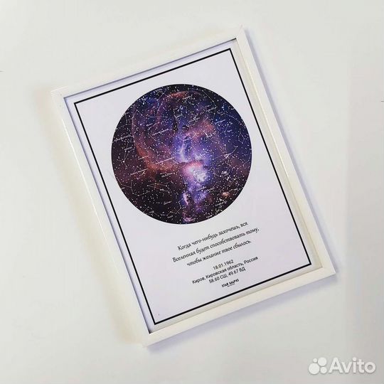 Карта звёздного неба по вашей дате