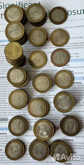 10 рублей биметалл. Регионы