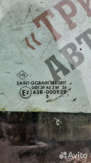 Рено Кангу Стекло переднее правое AS2 Прав