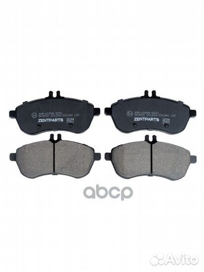 Z07344 колодки дисковые передниеMB W2041.8-2.3