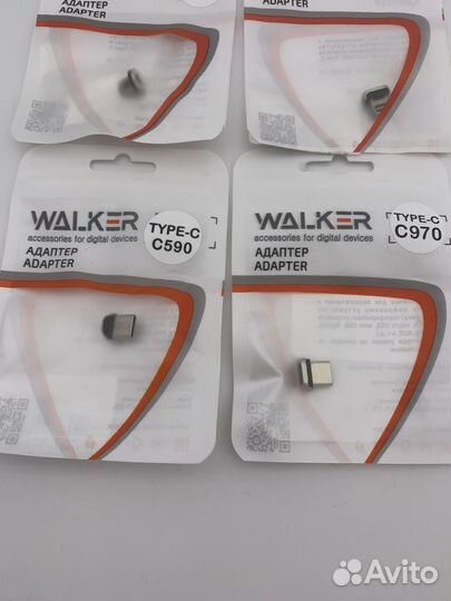 Магнитный коннектор Walker iPhone / Micro / Type-C