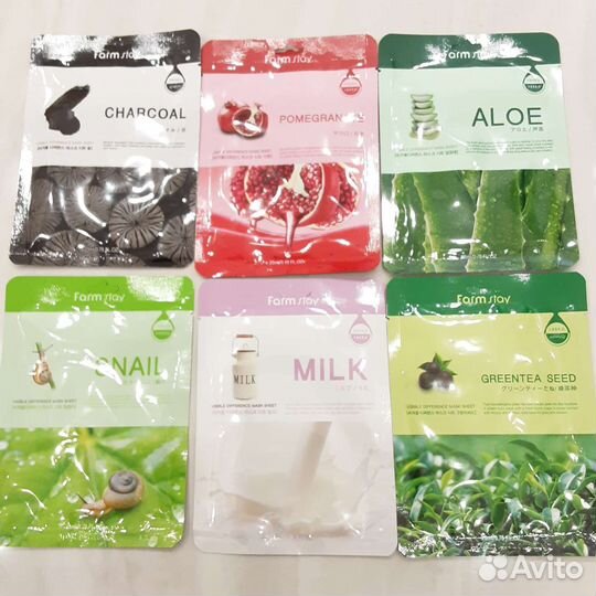 Маска тканевая Ekel, FarmStay, Jigott хлопок Корея