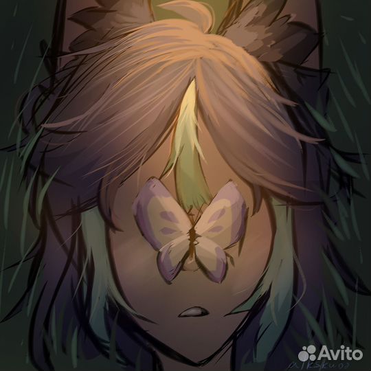 Диджитал арт 2d рисунок портрет