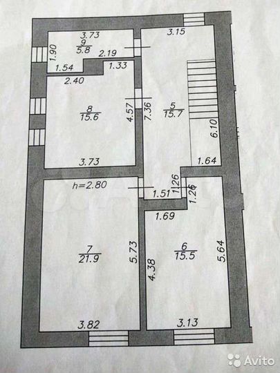 Дом 153 м² на участке 7,4 сот.