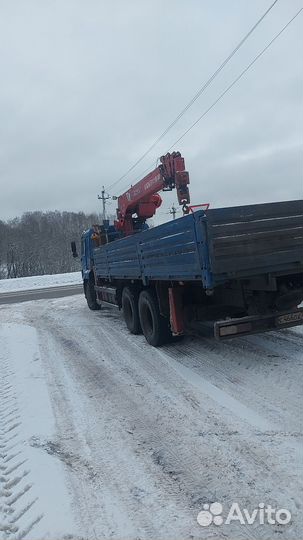 Аренда и услуги манипулятора, стрела 7 т, 21 м, борт 11.9 т, 7.3 м