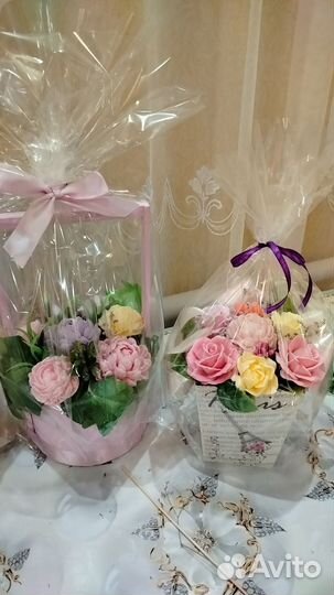 Мыло ручной работы букеты