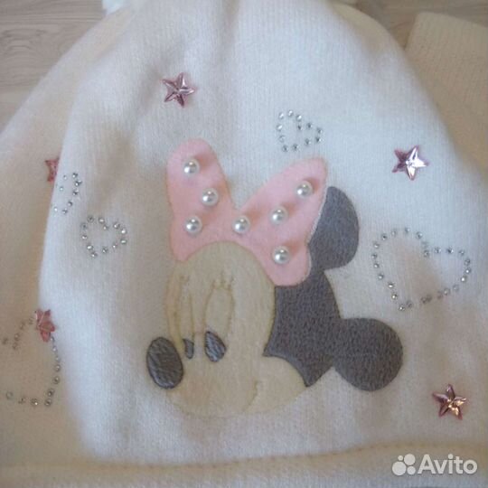 Шапка детская с шарфиком