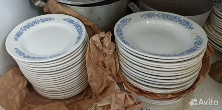 Тарелки СССР стаканы/ стопки гранёные