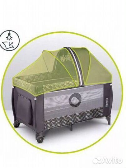 Детская кроватка трансформер складная lionelo