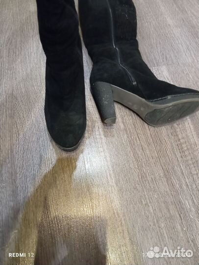Сапоги женские зимние 35 размер замшевые