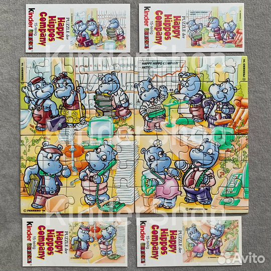 Пазлы к разным сериям Киндер