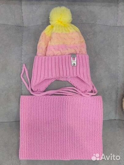 Комплект шапка, шарф