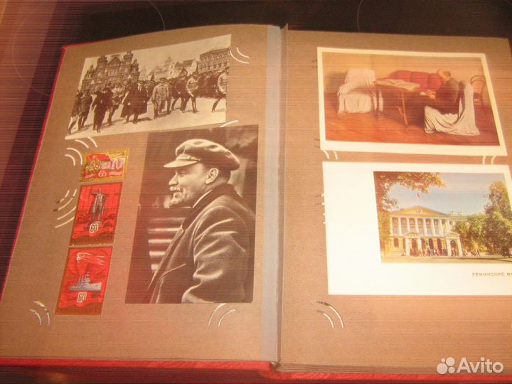 Альбом с открытками В.И.Ленин (более 100шт) 60-90г