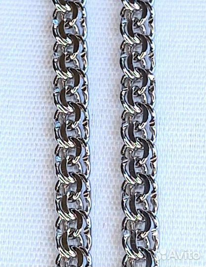 Мужская серебряная цепь