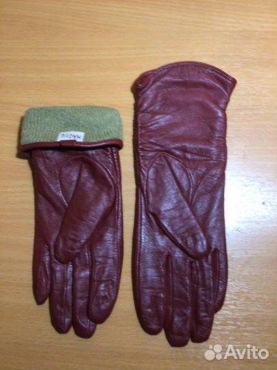 Перчатки женские кожаные 7.5 размер