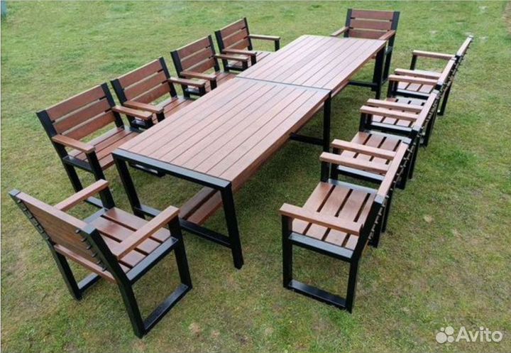 Садовая мебель из массива дерева