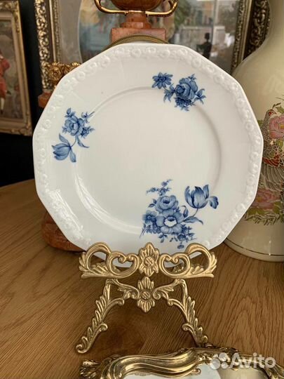 Винтаж Розенталь трио Classic Rose синим цветком