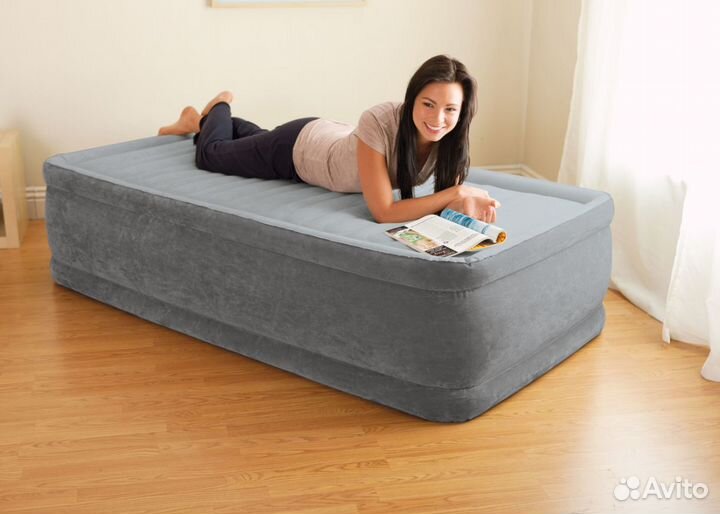Intex 64412 Кровать надувная 99х191х46 см,220V