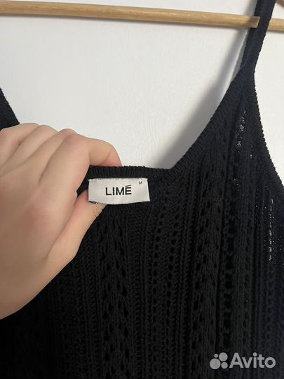 Платье вязаное с бахромой Lime