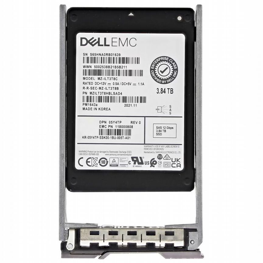 [MZILT3T8HBLSAD4] Жесткий Диск Dell 5y4tp 3.84tb Sas 2,5" Ssd Mzilt3t8hblsad4