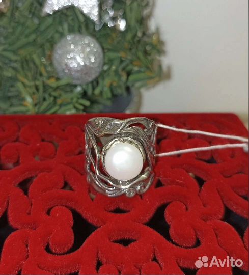 Серьги и кольца серебрянные с элементами золота