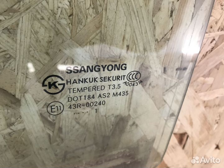 Стекло заднее левое Ssang Yong Actyon New
