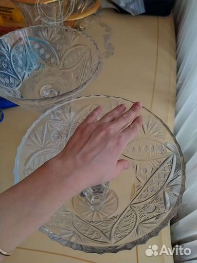 Ваза хрустальная для фруктов