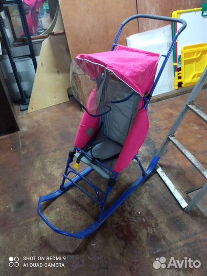 Детские санки коляска бу