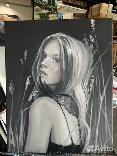 Портрет на заказ по фото. Картина на холсте
