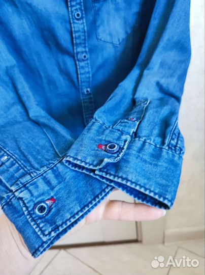 Джинсовая рубашка zara мальчику