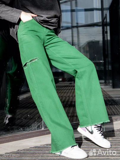 Джинсы женские широкие 42-44