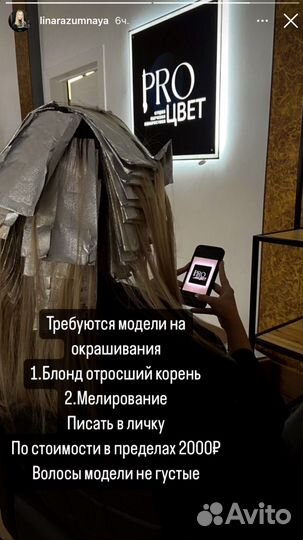 Модель на окрашивание